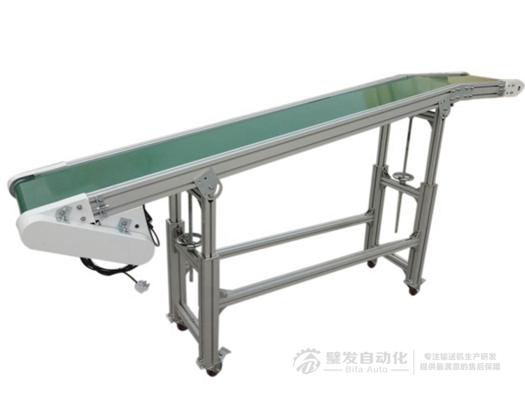 機械手配套帶平臺斜坡輸送線